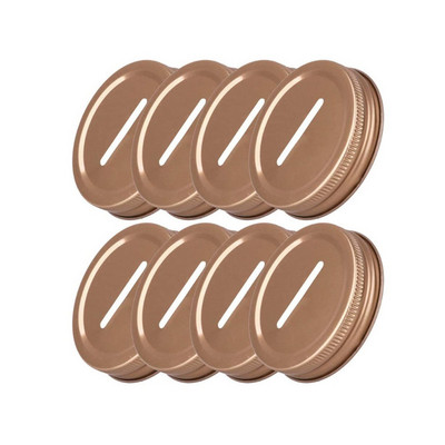 70 mm 8 бр. Капак за касичка за монети Капак от неръждаема стомана Метални капаци Топка за съхранение Буркани за консерви С прорези Вложки Капачка Кухненски консумативи