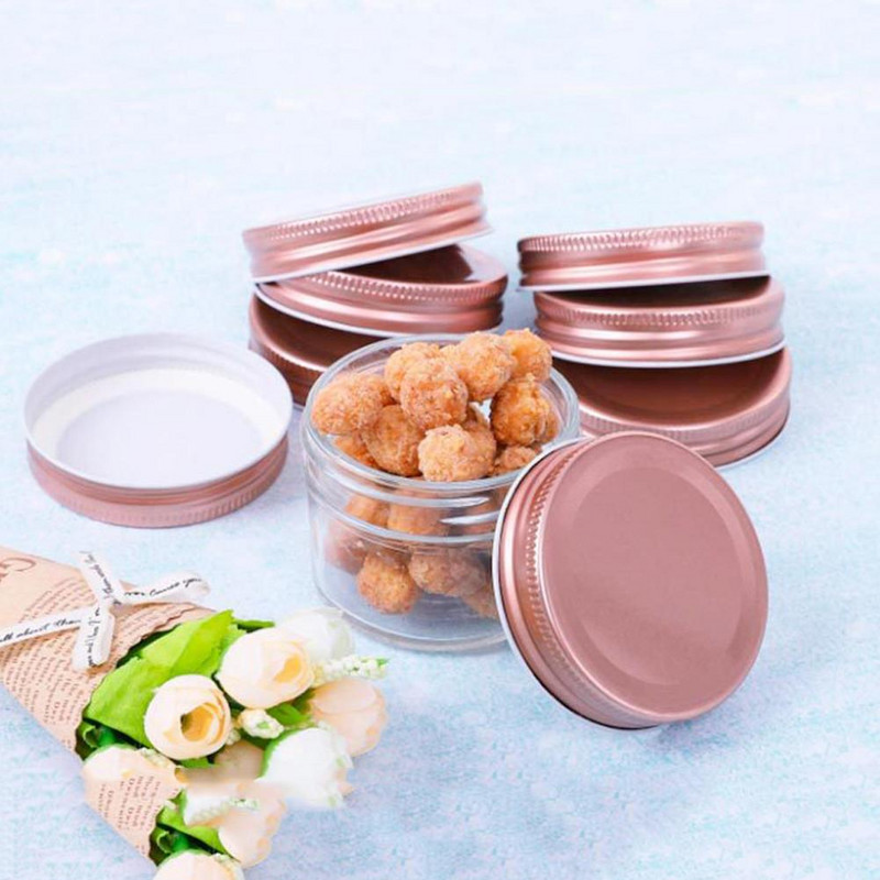 10 бр./лот 70 мм капаци за буркани Mason Екологични капаци за консерви за пиене Непропускливи Завинтващи се капачки за съхранение за буркани с широко гърло