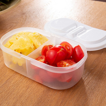 Двойни решетки Кухненска кутия за съхранение Зърна Съхранение на боб Съдържа запечатан контейнер за храна Хладилник Уплътнителни кутии Домашен органайзер