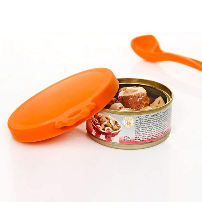3PCS капаци за консерви за храни за домашни любимци Многоцветни силиконови капаци за консерви без съдържание на BPA за всички стандартни размери капаци за кутии за консерви за кучета и котки