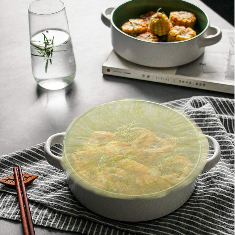 10 tk. Ühekordselt kasutatavad vastupidavad toiduainete säilituskatted kausside jaoks Elastsed plaadikatted Vaakumkotid köögitoidu jaoks Värske tihendiga toidukate