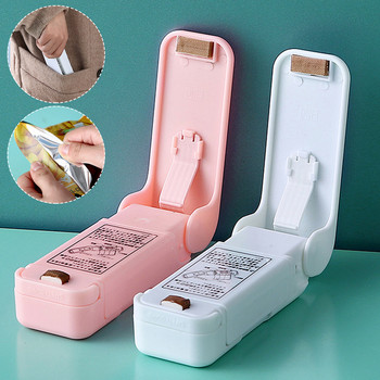 Mini Bag Sealer Συσκευασία τροφίμων Σφράγιση Τσάντες Εργαλείο Θερμική πλαστική σακούλα Κλείσιμο Smart Gadget Κουζίνα Φορητό μαγνητικό θερμοκολλητικό
