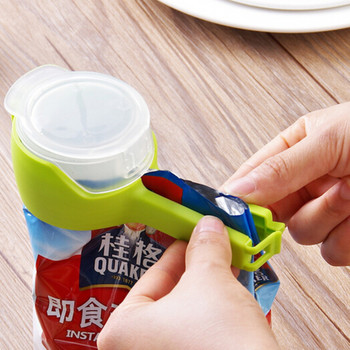 Щипка за запечатване на закуски Пластмасова скоба за запечатване на свежестта Спестяване на храна Кухненски аксесоари за пътуване Закопчалка за чанта за съхранение на храна