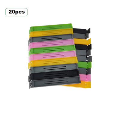 WBBOOMING 10 бр./лот Храна за съхранение на закуски Уплътнение за запечатване на чанта Щипки Уплътнителна скоба Щипки за чанта за храна Кухненски инструмент Щипка за затваряне на храна