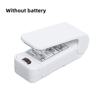 1 бр. Машина за запечатване на мини топлинна торбичка. Торбички за запечатване на пакети. Термична пластмасова торбичка за храна. Преносимо запечатване. Опаковка. Кухненски аксесоар