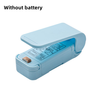 1 бр. Машина за запечатване на мини топлинна торбичка. Торбички за запечатване на пакети. Термична пластмасова торбичка за храна. Преносимо запечатване. Опаковка. Кухненски аксесоар