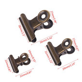 6 бр. Метални щипки за захващане на булдог Скоби за запечатване на чанта за храна Файл Подвързване на билети Картина Органайзер за пари Кухня Офис Училищни пособия