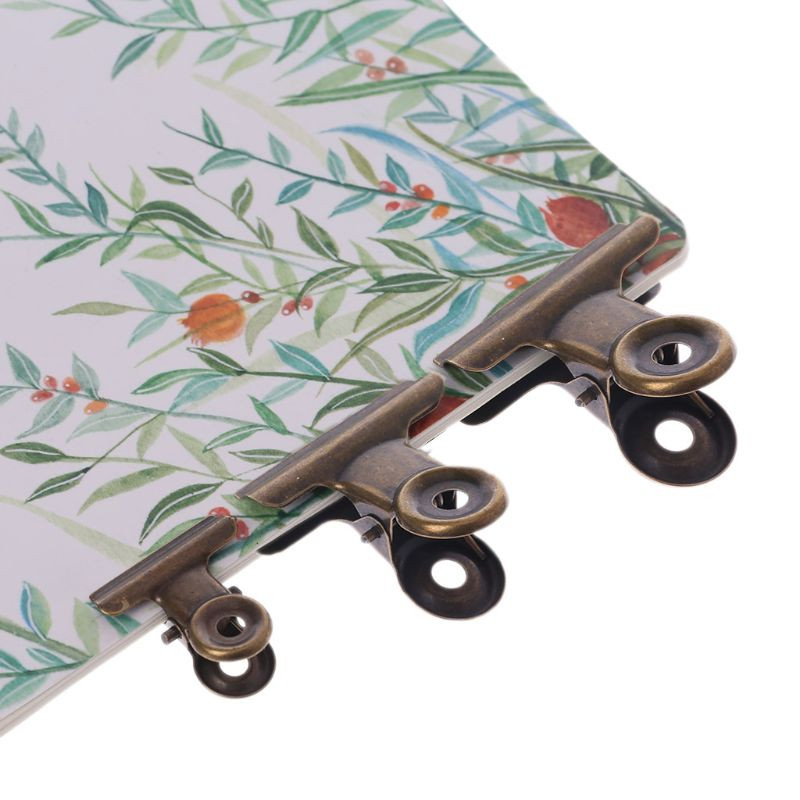 6 бр. Метални щипки за захващане на булдог Скоби за запечатване на чанта за храна Файл Подвързване на билети Картина Органайзер за пари Кухня Офис Училищни пособия