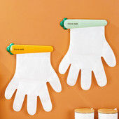 Креативен органайзер за ръкавици Неплъзгащ се шкаф Хладилник Щипка за ръкавици Лесен за носене Органайзер за ръкавици за еднократна употреба Кухненска джаджа