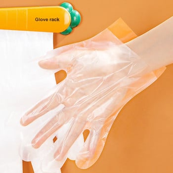 Креативен органайзер за ръкавици Неплъзгащ се шкаф Хладилник Щипка за ръкавици Лесен за носене Органайзер за ръкавици за еднократна употреба Кухненска джаджа