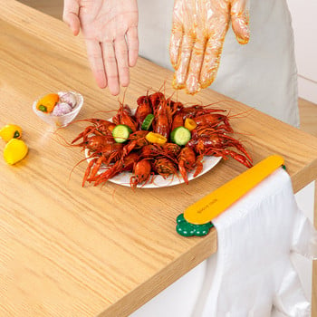Креативен органайзер за ръкавици Неплъзгащ се шкаф Хладилник Щипка за ръкавици Лесен за носене Органайзер за ръкавици за еднократна употреба Кухненска джаджа