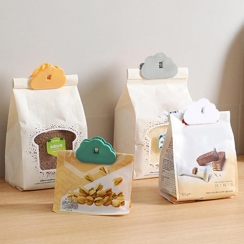 Скоба за запечатване на чанта за закуски Запечатана многофункционална скоба за хващане за закуски за храна Уплътнителна скоба, устойчива на влага за съхранение на чанта за чипс Кухненски аксесоари