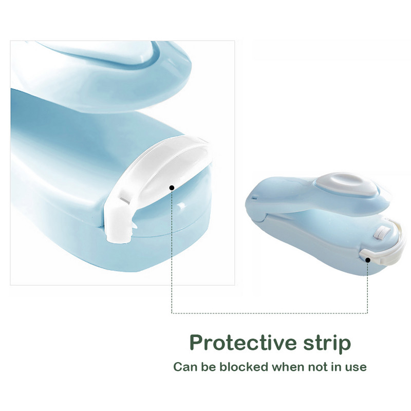 Prijenosni mini stroj za brtvljenje, vruća vrećica za kućanstvo, plastični stroj za zatvaranje vrećica za grickalice, pakiranje hrane, kopča za kuhinjske vrećice