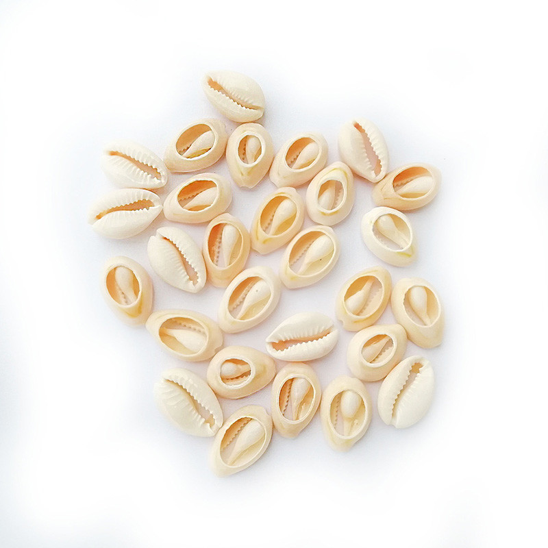Направи си сам малки насипни изрязани плажни морски мъниста от естествена раковина Каури Каури Племенни бижута Занаятчийски аксесоари Дупки