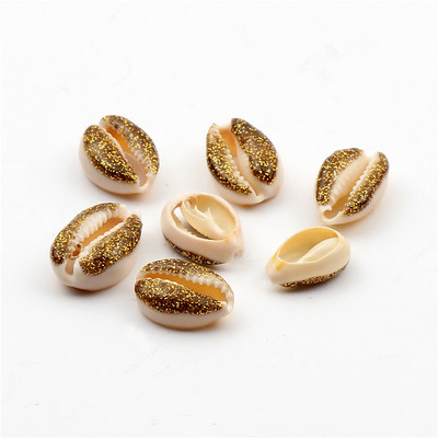 10 бр. Естествени морски раковини Смесен печат на цветя Декорация на раковини за изработка на бижута Направи си сам занаяти Coquillage Плажен декор 10-20 мм