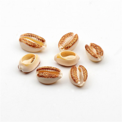 10 бр. Естествени морски раковини Смесен печат на цветя Декорация на раковини за изработка на бижута Направи си сам занаяти Coquillage Плажен декор 10-20 мм