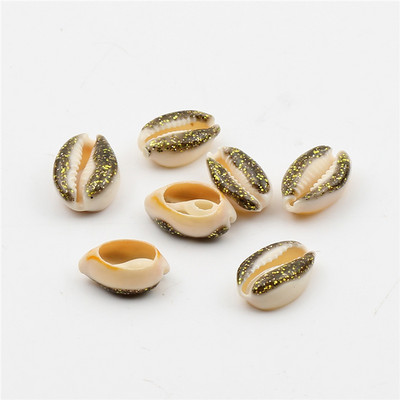 10 бр. Естествени морски раковини Смесен печат на цветя Декорация на раковини за изработка на бижута Направи си сам занаяти Coquillage Плажен декор 10-20 мм