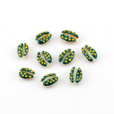 10 бр. Естествени морски раковини Смесен печат на цветя Декорация на раковини за изработка на бижута Направи си сам занаяти Coquillage Плажен декор 10-20 мм