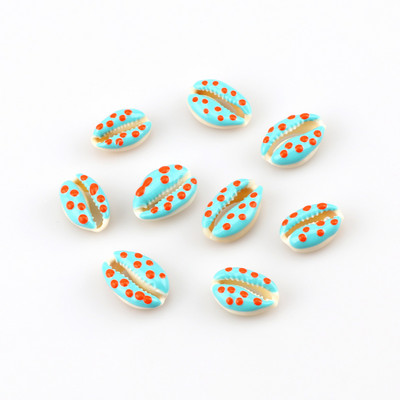 10 бр. Естествени морски раковини Смесен печат на цветя Декорация на раковини за изработка на бижута Направи си сам занаяти Coquillage Плажен декор 10-20 мм