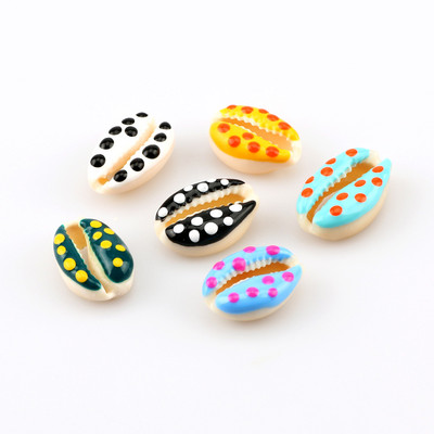 10 бр. Естествени морски раковини Смесен печат на цветя Декорация на раковини за изработка на бижута Направи си сам занаяти Coquillage Плажен декор 10-20 мм