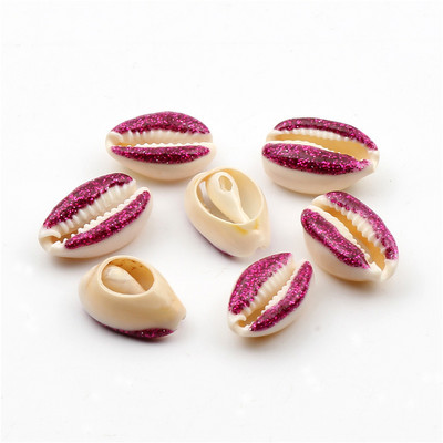 10 бр. Естествени морски раковини Смесен печат на цветя Декорация на раковини за изработка на бижута Направи си сам занаяти Coquillage Плажен декор 10-20 мм