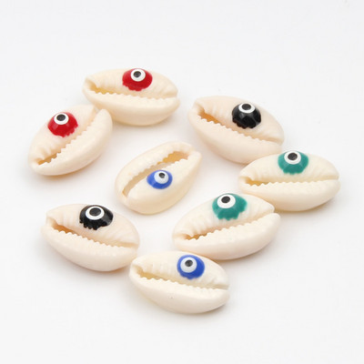 10 бр. Естествени морски раковини Смесен печат на цветя Декорация на раковини за изработка на бижута Направи си сам занаяти Coquillage Плажен декор 10-20 мм