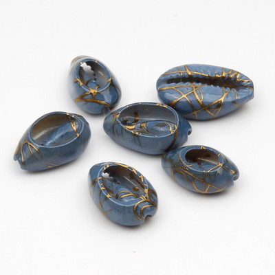 10 бр. Естествени морски раковини Смесен печат на цветя Декорация на раковини за изработка на бижута Направи си сам занаяти Coquillage Плажен декор 10-20 мм