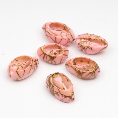 10 бр. Естествени морски раковини Смесен печат на цветя Декорация на раковини за изработка на бижута Направи си сам занаяти Coquillage Плажен декор 10-20 мм