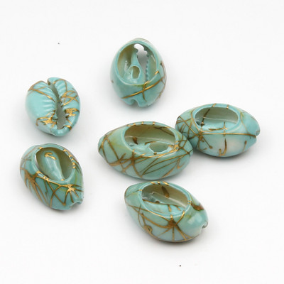 10 бр. Естествени морски раковини Смесен печат на цветя Декорация на раковини за изработка на бижута Направи си сам занаяти Coquillage Плажен декор 10-20 мм