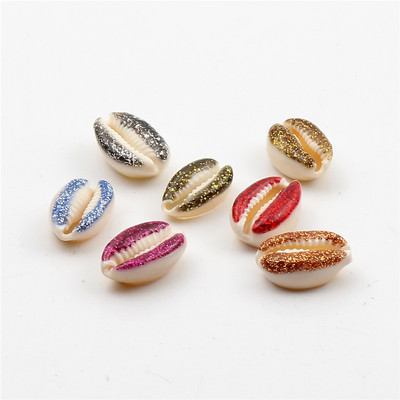 10 бр. Златни вени, изрязани от естествени морски раковини за изработка на бижута Направи си сам, занаяти Декорация на дома Coquillage Shell Beach Decor 10-20 mm