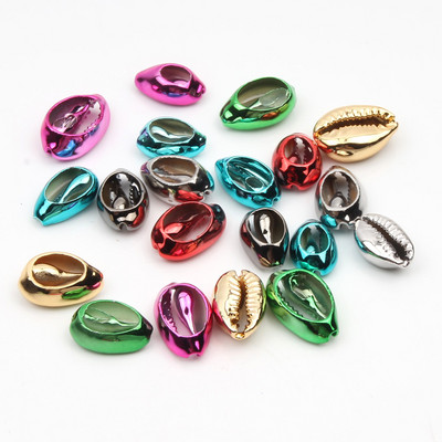 10 бр. Златни вени, изрязани от естествени морски раковини за изработка на бижута Направи си сам, занаяти Декорация на дома Coquillage Shell Beach Decor 10-20 mm