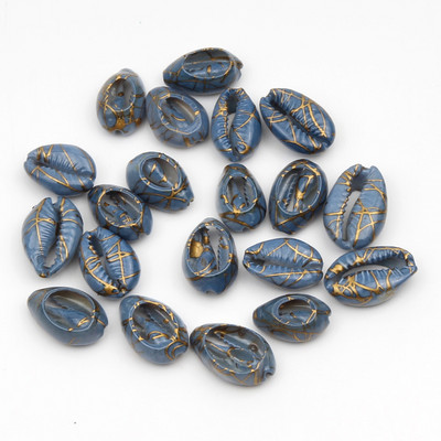 10 бр. Златни вени, изрязани от естествени морски раковини за изработка на бижута Направи си сам, занаяти Декорация на дома Coquillage Shell Beach Decor 10-20 mm