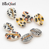 10 бр. 10-20 мм леопардов принт Естествени морски черупки Декор на плажа Занаяти за Направи си сам декорация на дома Миди Украса на аквариум Раковина