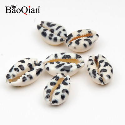 10 бр. 10-20 мм леопардов принт Естествени морски черупки Декор на плажа Занаяти за Направи си сам декорация на дома Миди Украса на аквариум Раковина