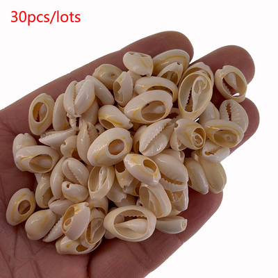 30/50 Естествена морска изрязана раковина Свободни мъниста Декорация на дома Направи си сам Занаятчийски раковини Висулка Аксесоари за бижута 1,2 см/1,6 см