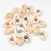 10 бр. Evil Cut Eyes Естествени морски раковини за изработка на бижута Направи си сам занаяти Декорация на дома Coquillage Shell Beach Decor 10-20 mm