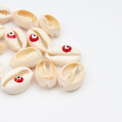 10 бр. Evil Cut Eyes Естествени морски раковини за изработка на бижута Направи си сам занаяти Декорация на дома Coquillage Shell Beach Decor 10-20 mm