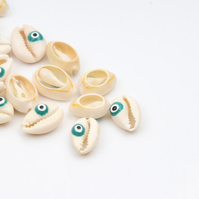 10 бр. Evil Cut Eyes Естествени морски раковини за изработка на бижута Направи си сам занаяти Декорация на дома Coquillage Shell Beach Decor 10-20 mm