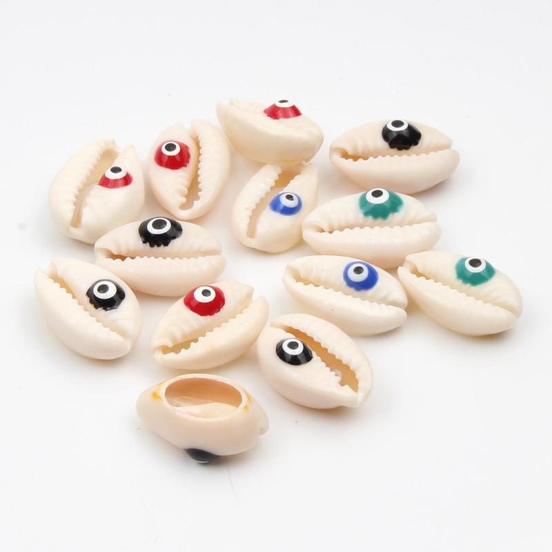 10 бр. Evil Cut Eyes Естествени морски раковини за изработка на бижута Направи си сам занаяти Декорация на дома Coquillage Shell Beach Decor 10-20 mm