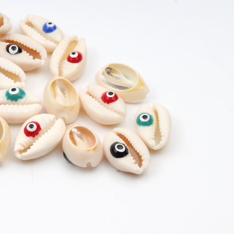 10 бр. Evil Cut Eyes Естествени морски раковини за изработка на бижута Направи си сам занаяти Декорация на дома Coquillage Shell Beach Decor 10-20 mm