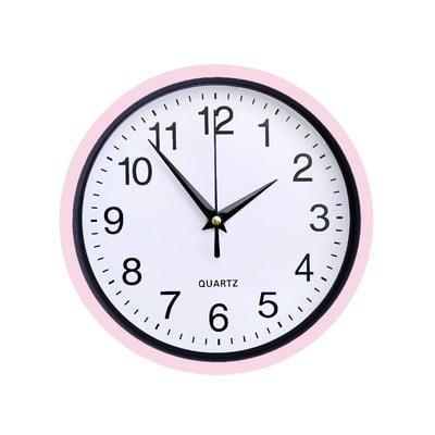 8-инчов кръгъл кварцов стенен часовник, светещ в тъмното, спалня, кухня, почистване, захранвана с батерии, игла, кратък номер, декорация на дома