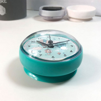 7 см мини водоустойчив електронен стенен часовник за баня против замъгляване, кухненски смукателен часовник, стенен часовник с вендуза