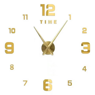 Направи си сам 3D стенен часовник 2023 Нови огледални стикери за стена Творчески свалящ се стикер за арт стикери Домашен декор Всекидневна Кварцови часовници Игла