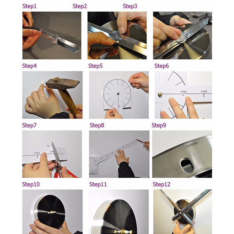 Направи си сам 3D стенен часовник 2023 Нови огледални стикери за стена Творчески свалящ се стикер за арт стикери Домашен декор Всекидневна Кварцови часовници Игла