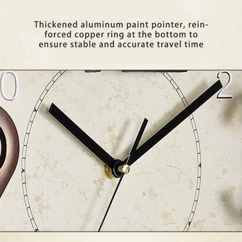 Американски стенен часовник Mute Movement Home Decor Висящ висулка Кварцова батерия Захранван за всекидневна Кухня Офис