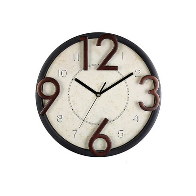 Американски стенен часовник Mute Movement Home Decor Висящ висулка Кварцова батерия Захранван за всекидневна Кухня Офис