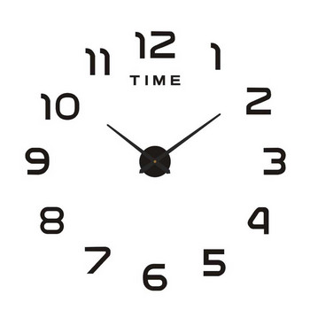 Ρολόι τοίχου καθρέφτης Αθόρυβα αυτοκόλλητα DIY Ψηφιακό ρολόι χωρίς πλαίσιο Μοντέρνο διακοσμητικό κρεμαστό σπίτι αφαιρούμενα επαγγελματικά ρολόγια τοίχου