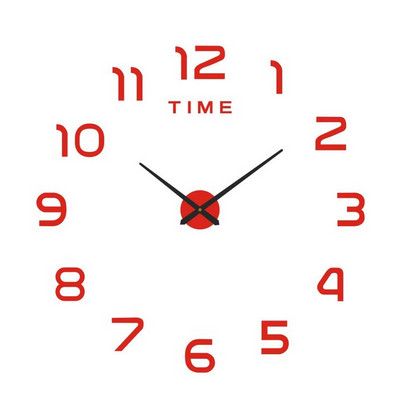 Огледален стенен часовник Безшумни стикери Направи си сам цифров безрамков часовник Модерни декоративни висящи домашни подвижни бизнес стенни часовници