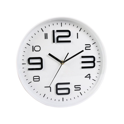 12-инчов стенен часовник с нетиктакаща стрелка, работещ с батерии, часовник, семпъл декоративен модерен хол, големи висящи часовници