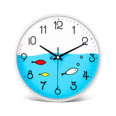 Мини прост дизайн Водоустойчив аналогов стенен часовник Стенен часовник с кухненска вендуза